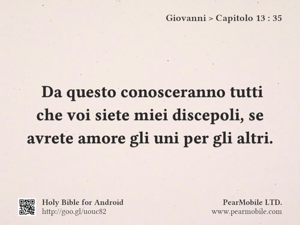 Giovanni, Capitolo 13:35